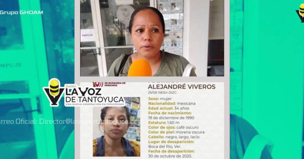 Familia exige búsqueda urgente de Martina Alejandré; fue llevada a la fuerza por su expareja en Boca del Río