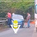 Maestra de Tantoyuca termina prensada tras aparatoso choque