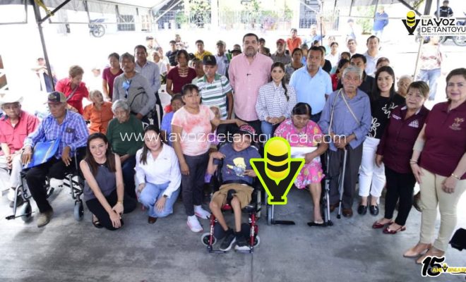 Entrega DIF Municipal aparatos de movilidad a personas vulnerables en Tantoyuca