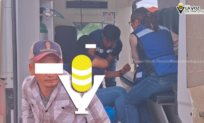 Choque de taxis en Tantoyuca deja una mujer lesionada