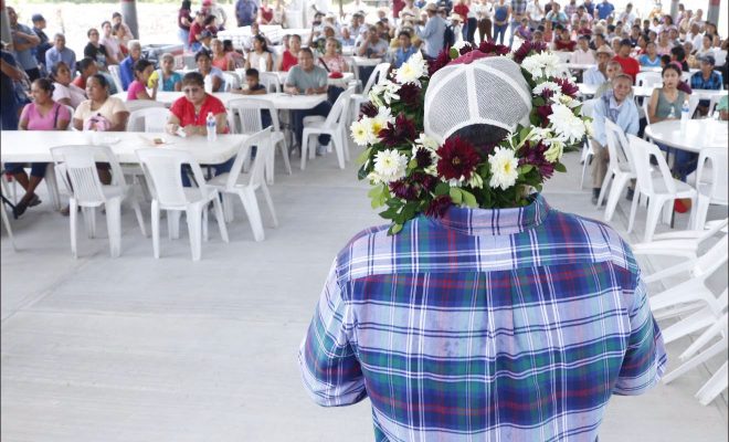 Ampliar la imagen al hacer clic. Entrega alcalde Roberto San Román Salón de Usos Múltiples en Tepatlán Grande; obra beneficiará a 550 habitantes