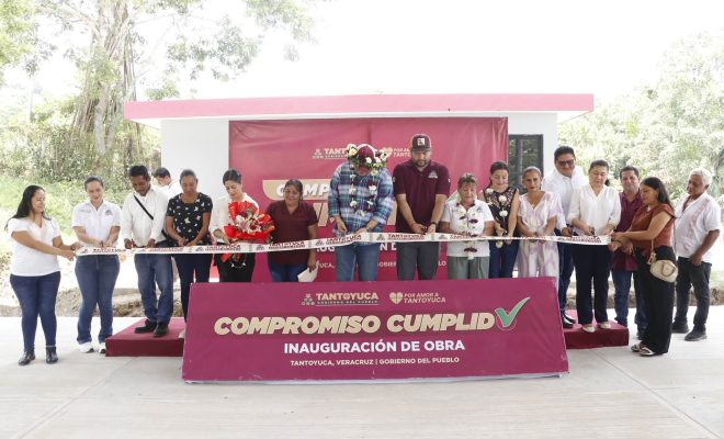 Ampliar la imagen al hacer clic. Entrega alcalde Roberto San Román Salón de Usos Múltiples en Tepatlán Grande; obra beneficiará a 550 habitantes