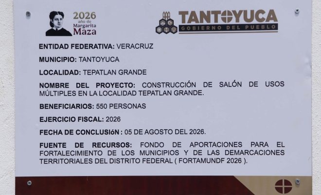 Ampliar la imagen al hacer clic. Entrega alcalde Roberto San Román Salón de Usos Múltiples en Tepatlán Grande; obra beneficiará a 550 habitantes