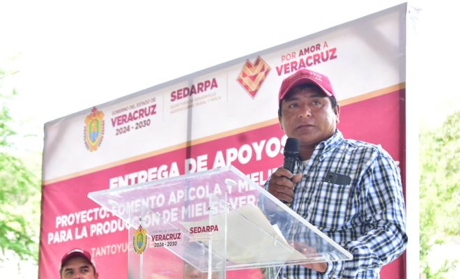 Clic en la imagen para ampliarla. Tantoyuca fortalece la producción de miel con apoyos para apicultores y meliponicultores