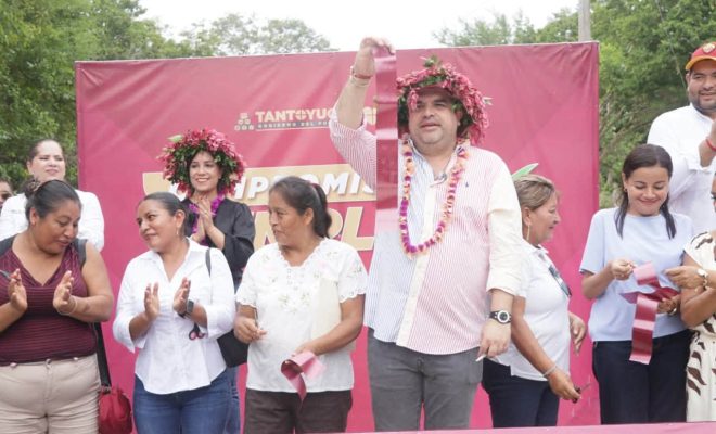 Clic en la imagen para ampliarla. La transformación llegó a Santa Clara; entrega Roberto San Román Solana nueva obra carretera en Buena Vista