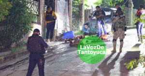 Abandonan restos humanos con mensaje de advertencia en Tantoyuca