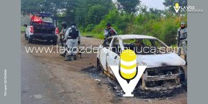 Localizan vehículo calcinado en Tantoyuca