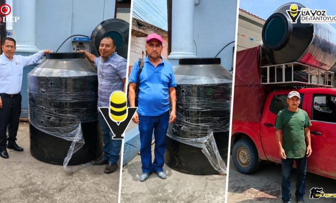 Gobierno de Chicontepec mantiene programa de venta de tinacos a bajo costo