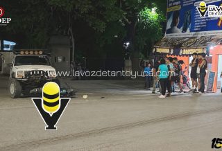 Motociclista resulta lesionado tras choque contra camioneta en Chicontepec