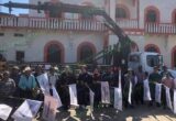 Banderazo para cambio de luminarias en Chontla