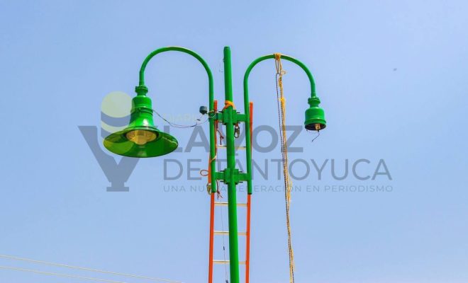 Mejoran condiciones de iluminación en espacio clave para la comunidad en Citlaltépetl