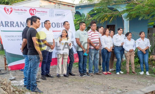 El Ayuntamiento de Chontla fortalece infraestructura vial en San Francisco