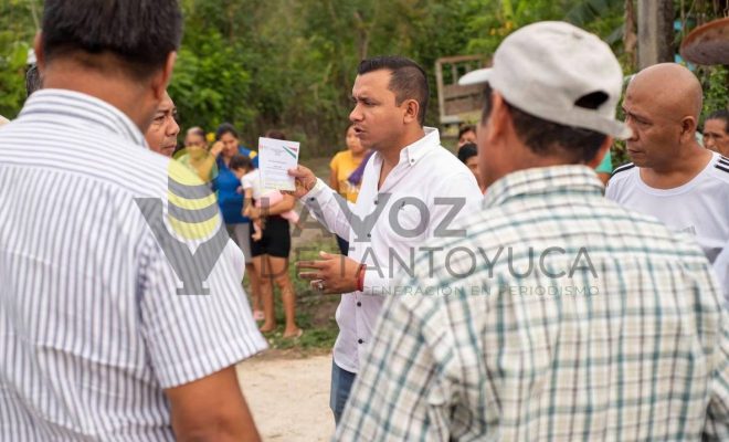 Gobierno municipal inicia tercera obra de infraestructura en Cruz Manantial
