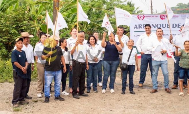 Gobierno municipal inicia tercera obra de infraestructura en Cruz Manantial