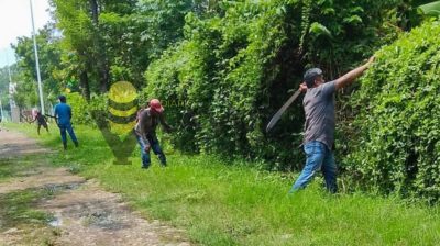 Gobierno de Citlaltépetl fortalece el mantenimiento urbano con acciones de limpieza en La Mesa de Tlanchinol