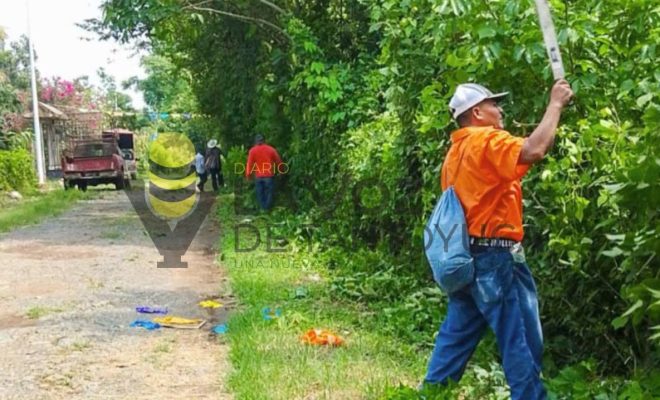 Ampliar imagen al hacer click Gobierno de Citlaltépetl fortalece el mantenimiento urbano con acciones de limpieza en La Mesa de Tlanchinol