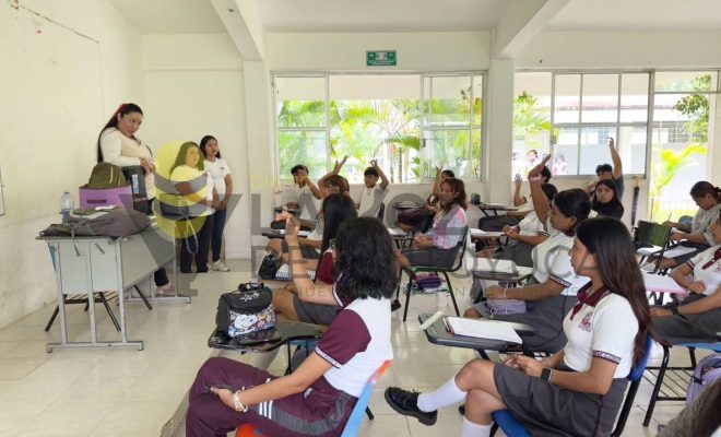 Ayuntamiento de Chontla fortalece la cultura de respeto y prevención entre la juventud estudiantil