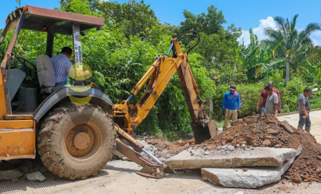 Ayuntamiento de Citlaltépetl da seguimiento a la rehabilitación del drenaje sanitario