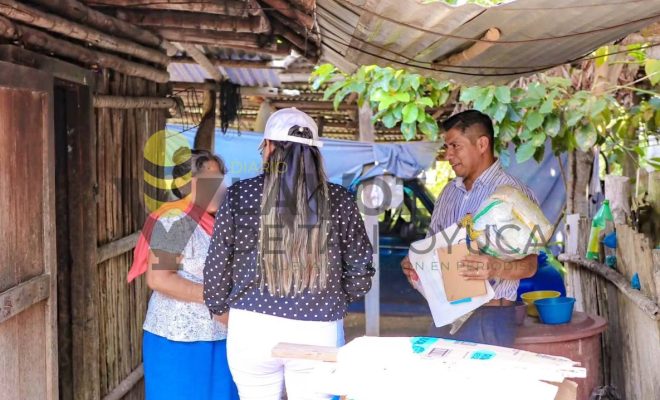 Ayuntamiento de Citlaltépetl acerca apoyos sociales a familias de El Naranjal, San Sebastián y La Quebradora