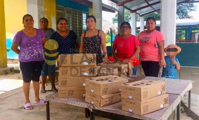 Ampliar imagen al hacer click DIF Chontla fortalece la alimentación escolar con entrega de insumos en comunidades