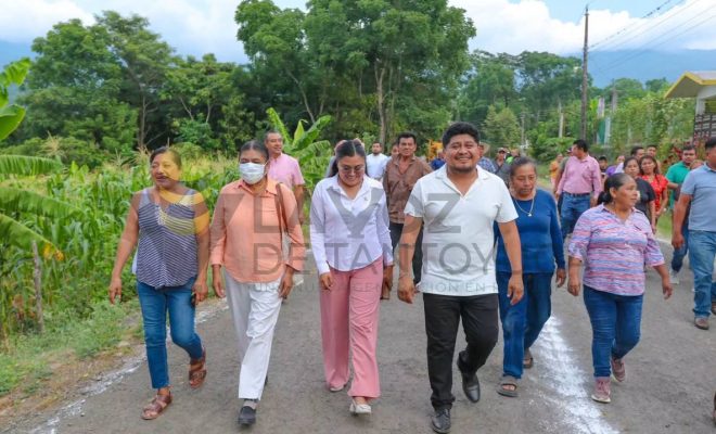 Ayuntamiento de Citlaltépetl da banderazo a obra de infraestructura vial en La Sabinas