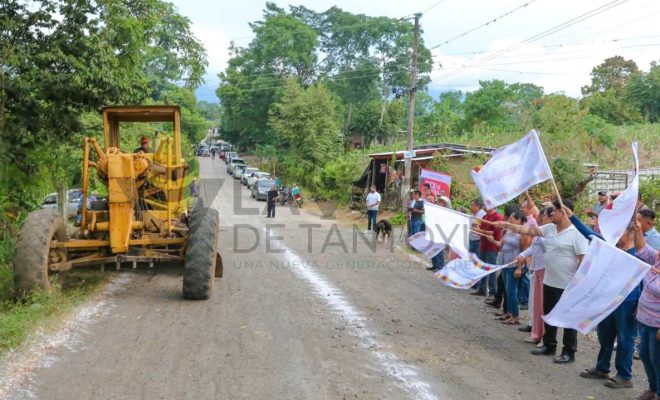 Ayuntamiento de Citlaltépetl da banderazo a obra de infraestructura vial en La Sabinas