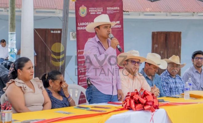 Chontla fortalece la sanidad pecuaria con la inauguración del Laboratorio Móvil