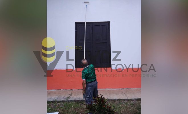 Ampliar imagen al hacer click Gobierno de Chontla avanza en la conservación y renovación de espacios públicos