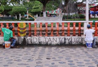 Gobierno de Chontla avanza en la conservación y renovación de espacios públicos