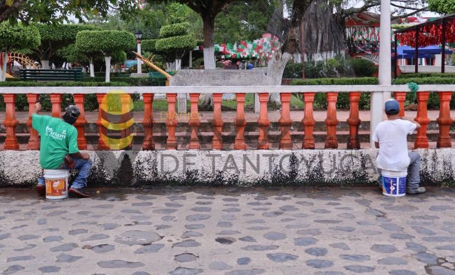 Ampliar imagen al hacer click Gobierno de Chontla avanza en la conservación y renovación de espacios públicos