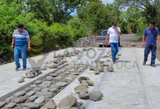 Gobierno de Citlaltépetl fortalece la movilidad con pavimentación del camino rural en La Ceiba