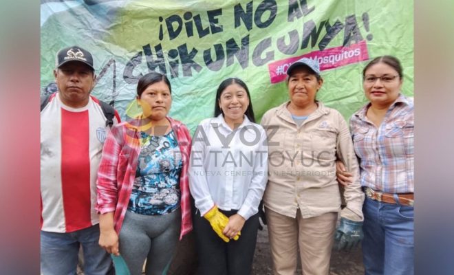 Ampliar imagen al hacer click Gobierno de Citlaltépetl fortalece la prevención sanitaria con jornada de descacharrización