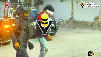 Detienen a joven en flagrancia por presunto delito contra la salud en Tantoyuca
