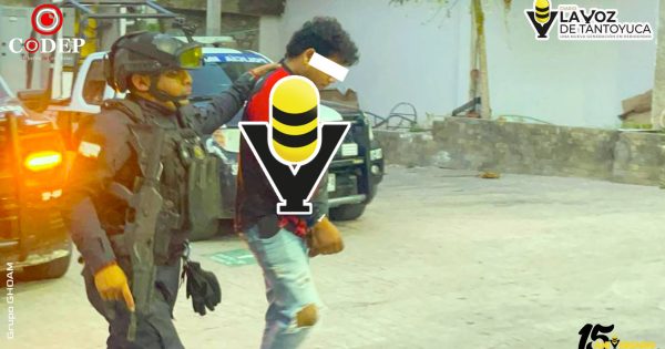 Detienen a joven en flagrancia por presunto delito contra la salud en Tantoyuca