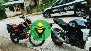En persecución intervienen a motociclista infractor