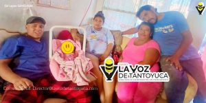 Ámbar Kaylani, niña que nació en un autobús ya está en Puebla y lleva a Naranjos en su corazón