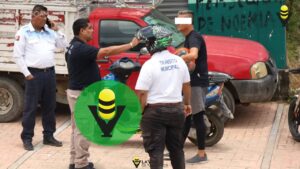 Intervienen a motociclista por traer el casco de copiloto
