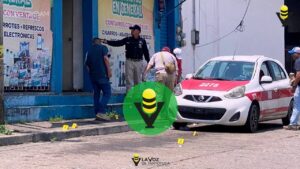 Muere taxista baleado hace unas horas 