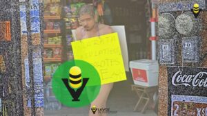 Aparece otro “encuerado” en las calles de Huejutla 