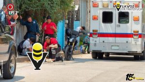 Accidente deja a joven con lesiones leves en Huejutla