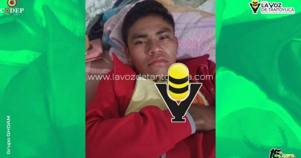 Buscan a joven desaparecido en Álamo
