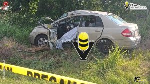 Mujer muere en accidente carretero; viajaba con dos menores 
