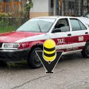 Taxista choca contra camioneta estacionada, en Tantoyuca