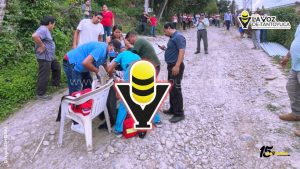 Hombre resulta herido al caerle una lámina en Tametate