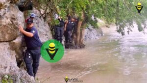 Localizan a menor que cayó al río Moctezuma, en Pisaflores 
