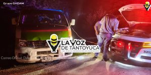 Abejita termina fuera de la carretera