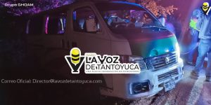 Abejita termina fuera de la carretera