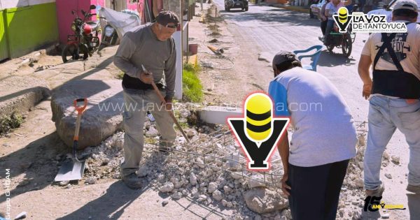 Mejora en la visibilidad: retiran placa de concreto en calle 12 de Julio