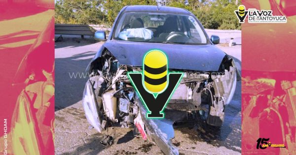 Fémina resulta lesionada tras chocar contra un muro de contención