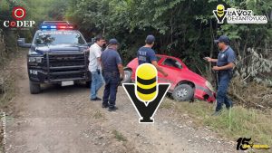 Accidente en camino rural moviliza a cuerpos de emergencia en Tempoal